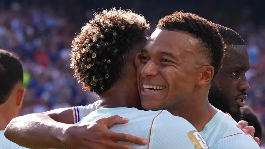 Kylian Mbappé se raduje z branky