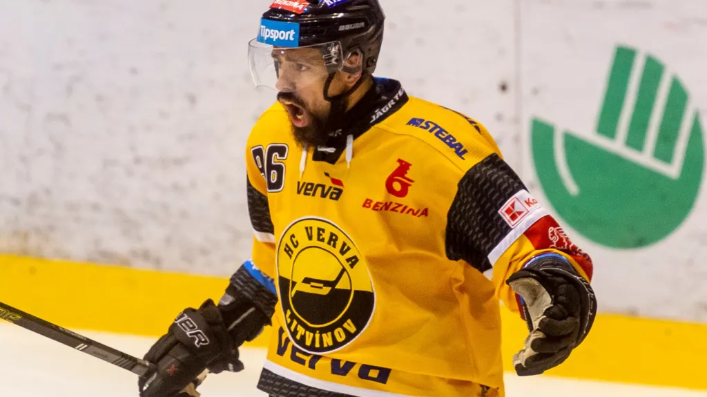 Litvínovský forvard Richard Jarůšek