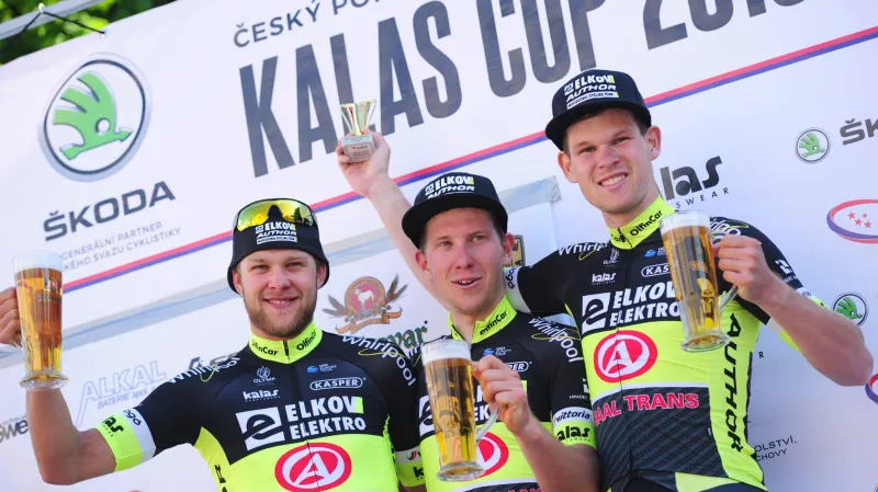 Michael Kukrle (vpravo) s Matějem Zahálkou a Janem Rajchartem
