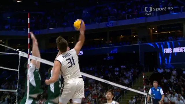 Dlouhá výměna a koncovka 3. setu semifinále Itálie – Polsko