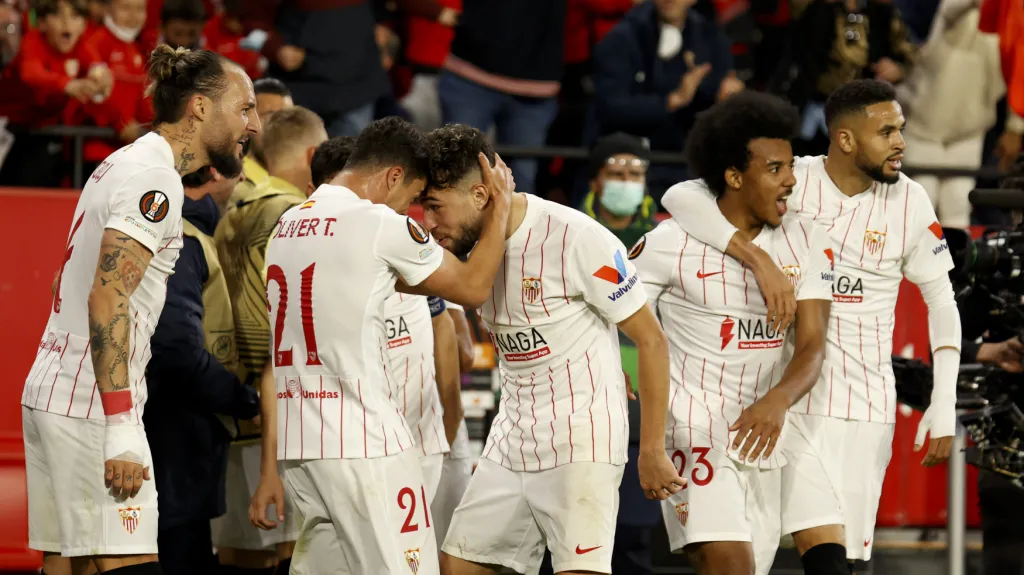 Radost fotbalistů Sevilly 
