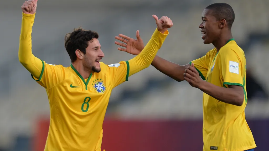 Radost fotbalistů Brazílie