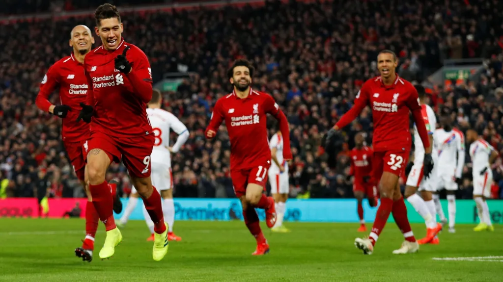 Radost fotbalistů Liverpoolu