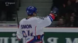 Gól v utkání Česko - Rusko: Simon - 2:0 (33. min.)