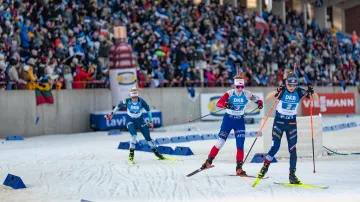 Záznam biatlonové smíšené štafety v Otepää