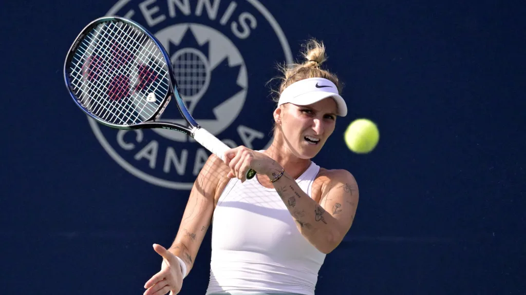 Markéta Vondroušová v akci