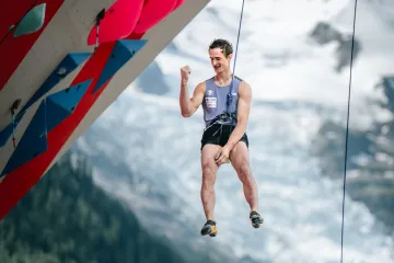 Adam Ondra na Světovém poháru v Chamonix