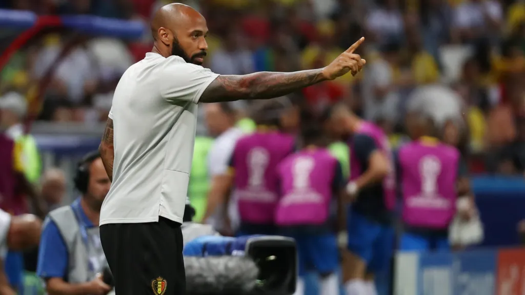 Thierry Henry na lavičce belgické reprezentace