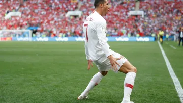 Slavící Cristiano Ronaldo