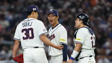 Korejský homerun v první směně utkání