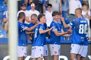 Radost fotbalistů Ostravy