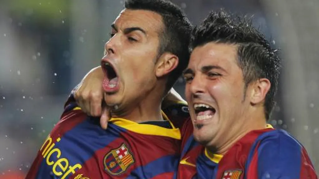 Radost hráčů Barcelony