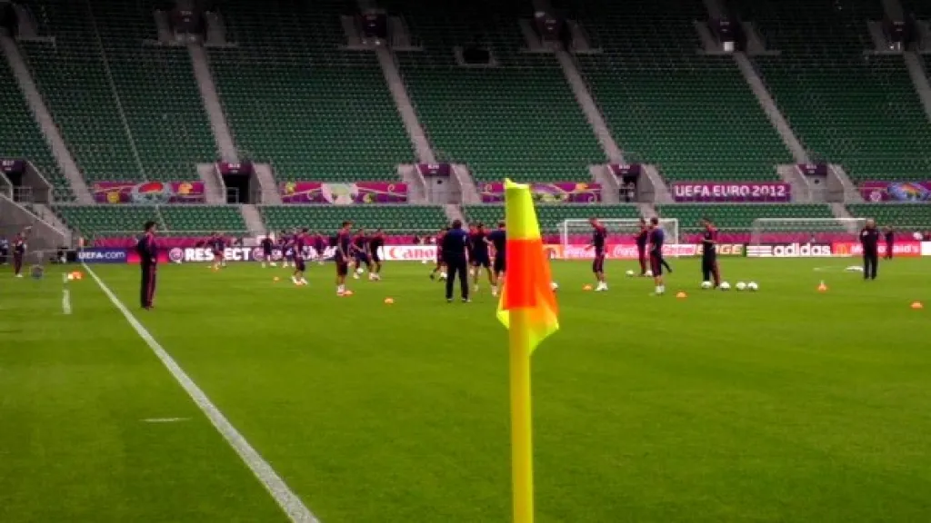 Rusové večer před zápasem s českým týmem