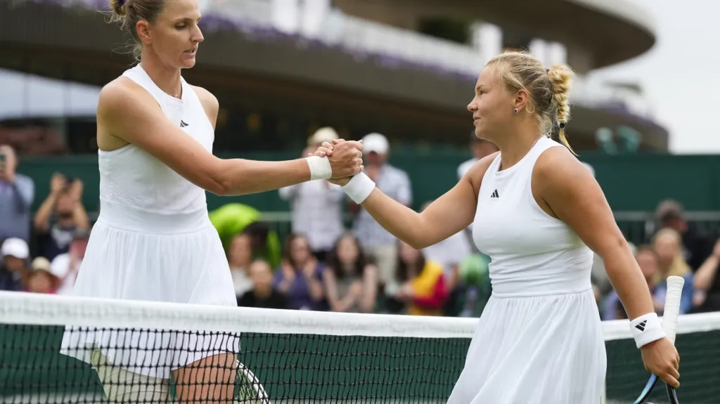 Karolína Plíšková po prohraném duelu s Ruskou Dianou Šnajderovou
