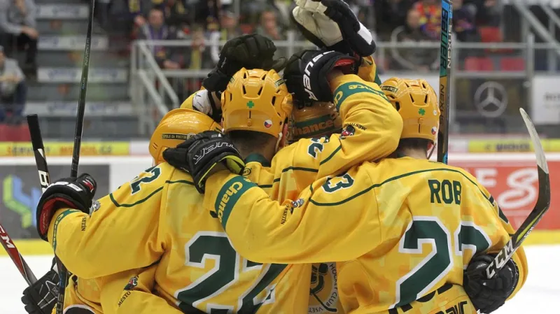 Hokejisté Vsetína se radují