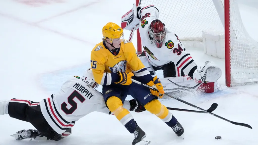 Situace před brankou Petra Mrázka