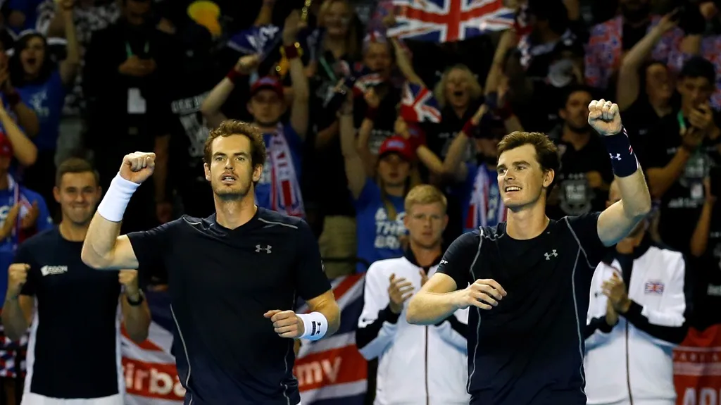 Andy Murray a jeho bratr Jamie