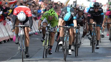 Finiš třetí etapy Giro d'Italia