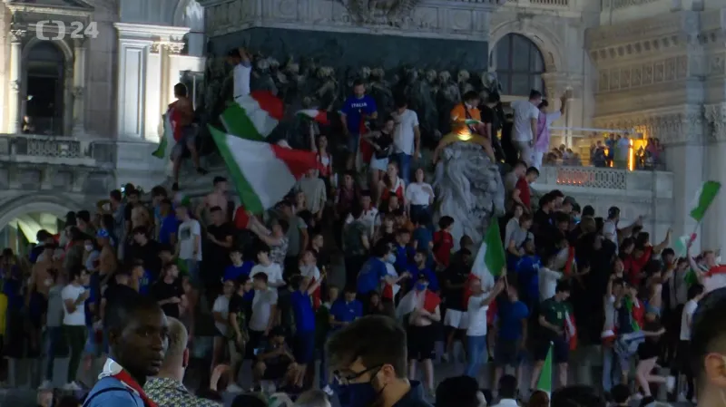 Italové slavili triumf na Euru do ranních hodin