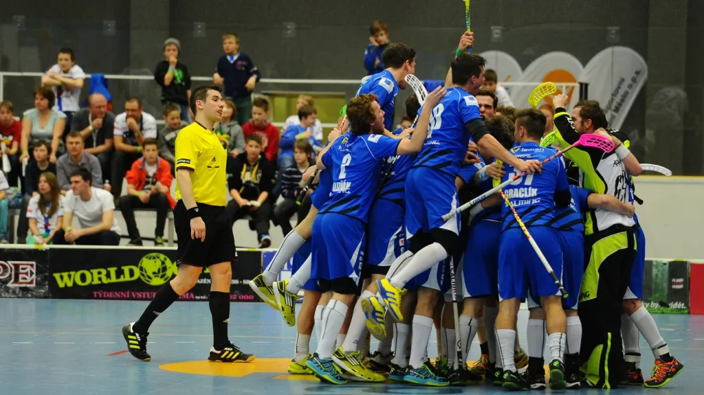 Radost florbalistů Otrokovic