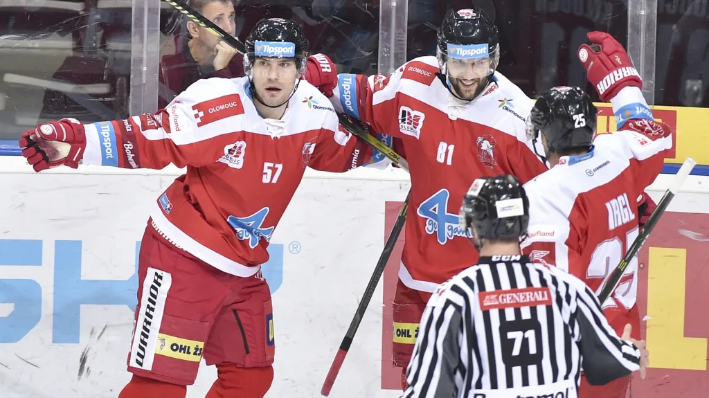 Radost hokejistů Olomouce