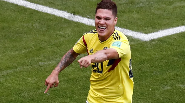 Gól v utkání Kolumbie - Japonsko: Quintero - 1:1 (39. min.)