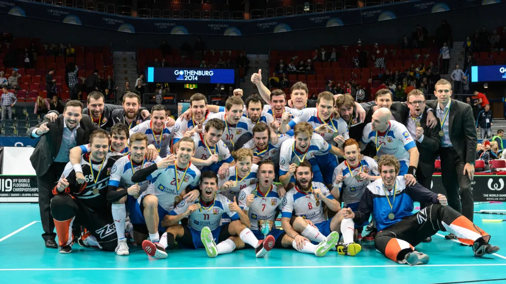 Čeští florbalisté slaví bronz