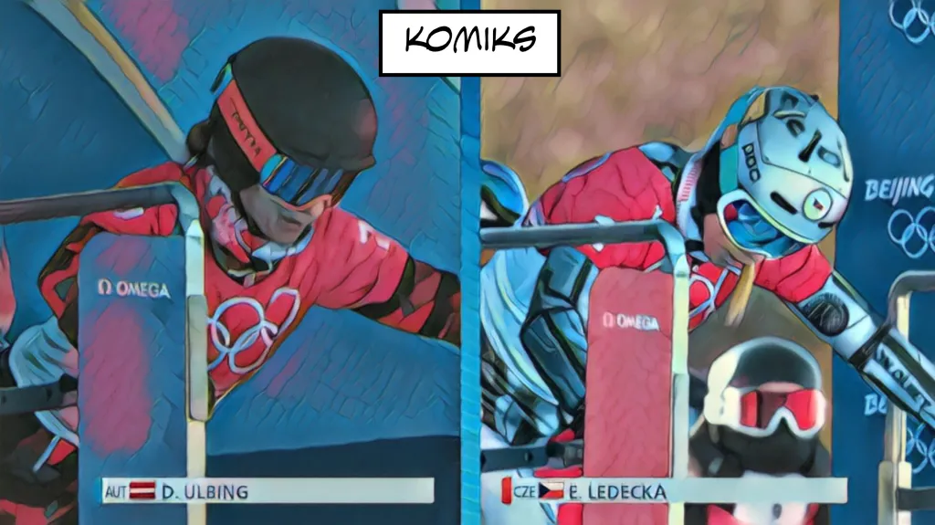 Komiks se zlatou Ester Ledeckou