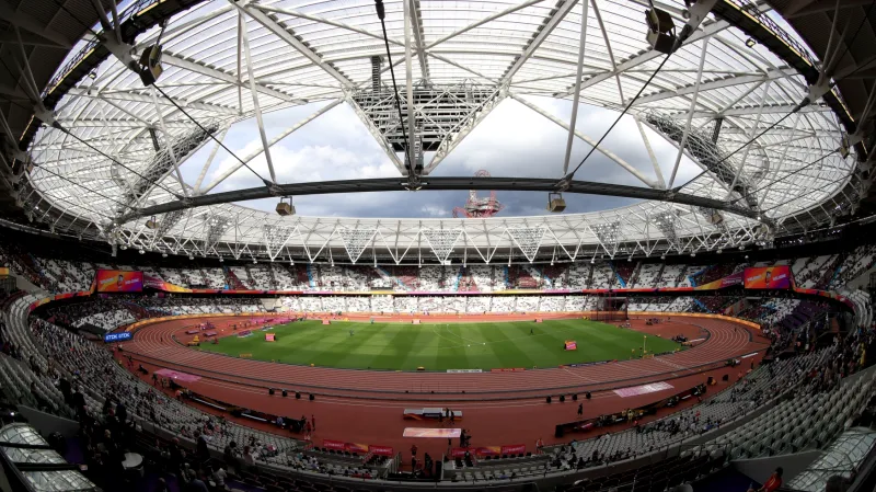 Olympijský stadion v Londýně - dějiště MS v atletice