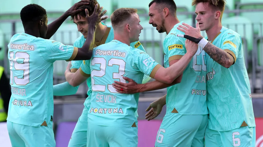 Fotbalisté Slavie Praha