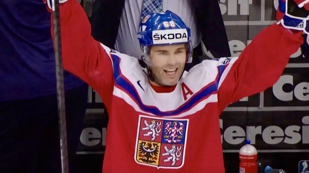 Jaromír Jágr na domácím MS 2015