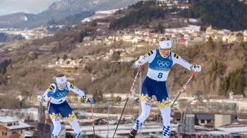 Závěr skiatlonu žen