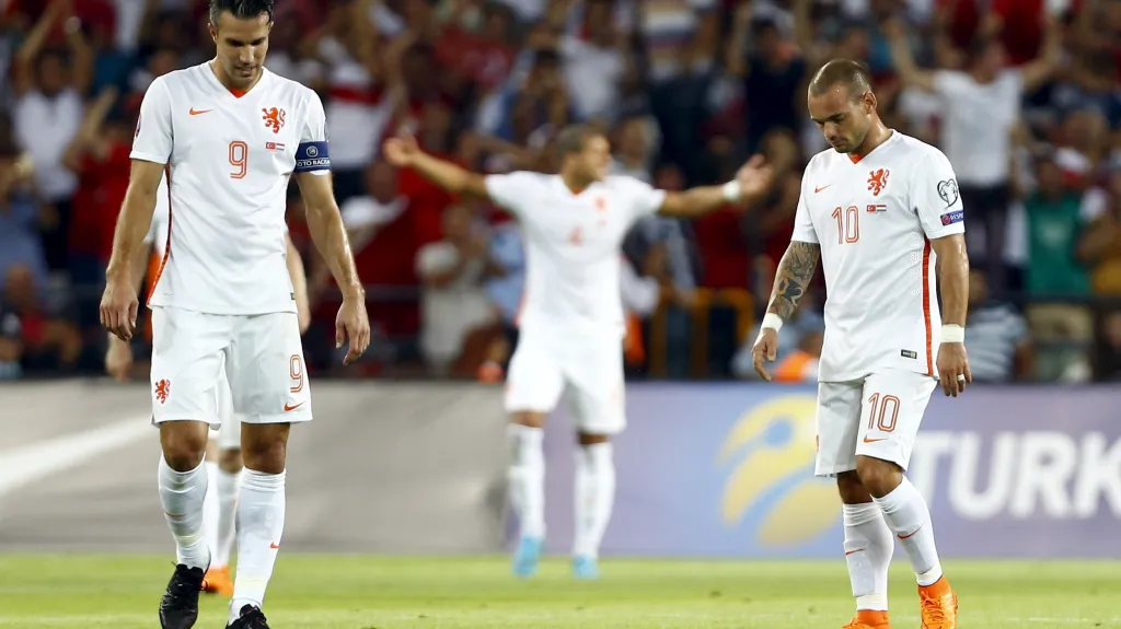 Zklamaní nizozemští fotbalisté