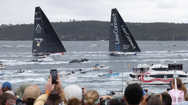 Osmdesátý ročník jachtařského závodu ze Sydney do Hobartu vrcholí