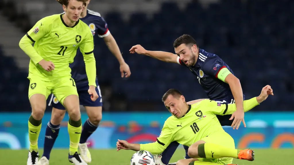 Utkání Skotsko - Česko