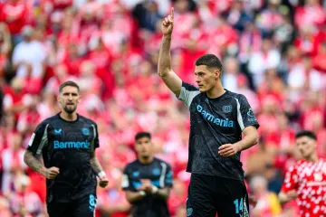 Patrik Schick je s 21 brankami druhý mezi střelci Bundesligy