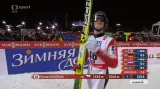 Skok Romana Koudelky ve 2. kole závodu na velkém můstku