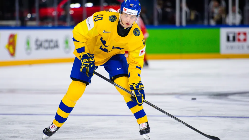 Švédský hokejista Elias Pettersson