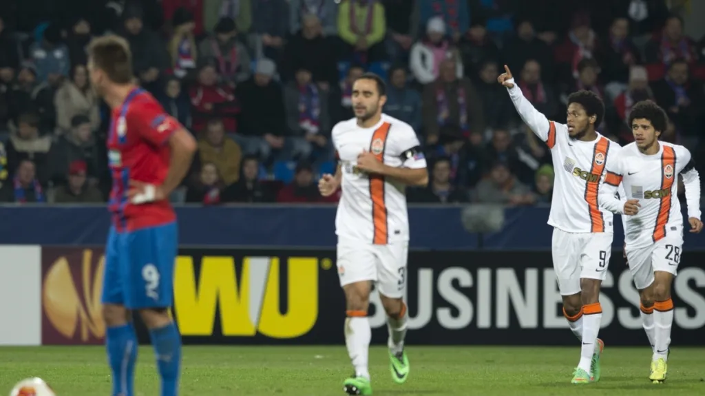 Radost fotbalistů Šachtaru