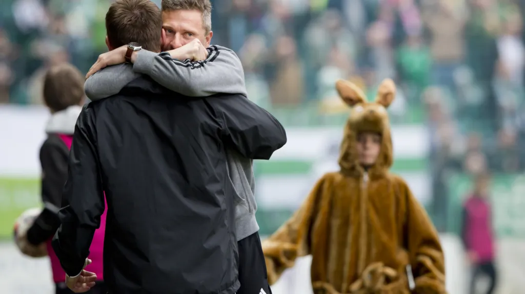 Martin Hašek s asistentem Daliborem Slezákem