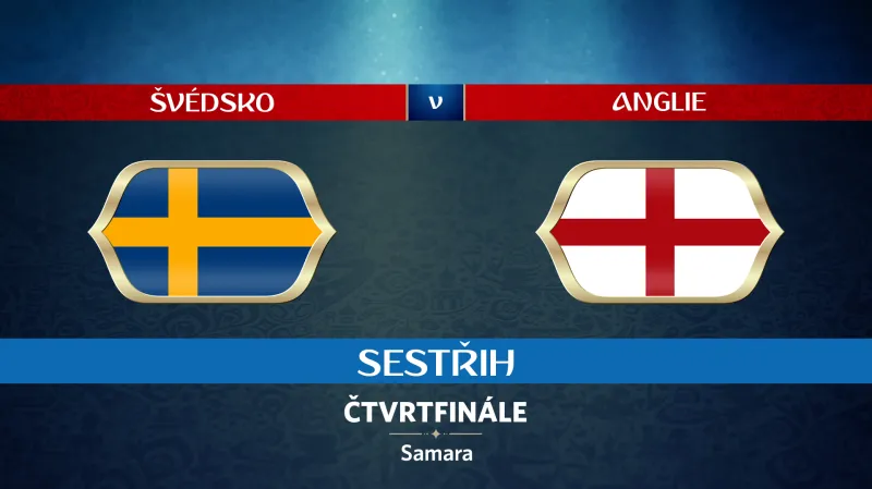 Sestřih utkání Švédsko - Anglie