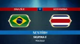 Sestřih utkání Brazílie - Kostarika
