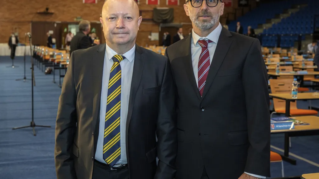 Petr Fousek a Karel Poborský
