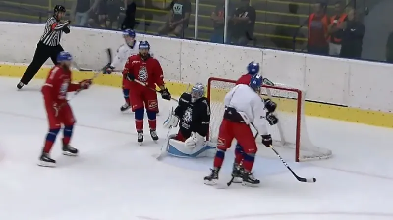 Hokejisté si zahráli modelové utkání, zvítězil výběr Reichla