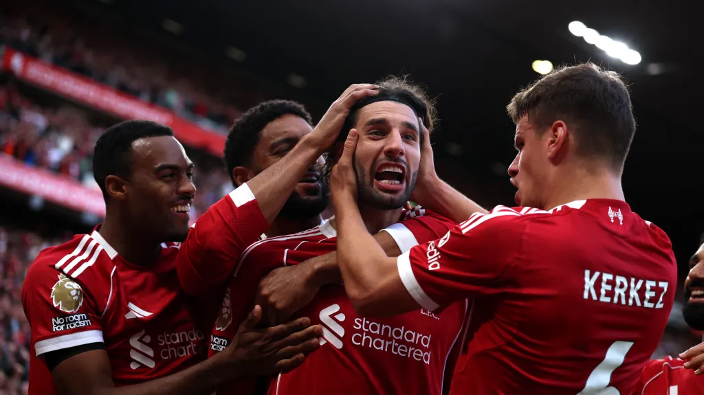 Dominik Szoboszlai po výstavní trefě proti Arsenalu