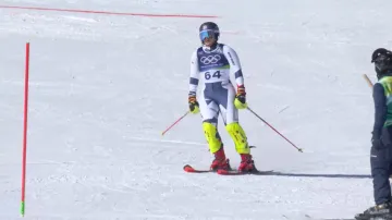 Jízda Celine Sommerové v 1. kole slalomu