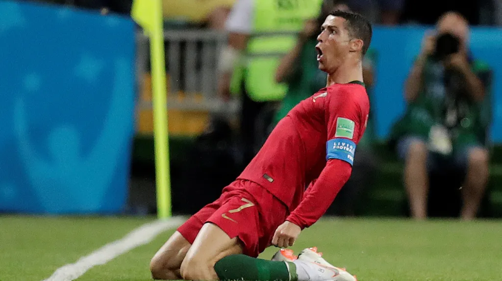 Slavící Cristiano Ronaldo