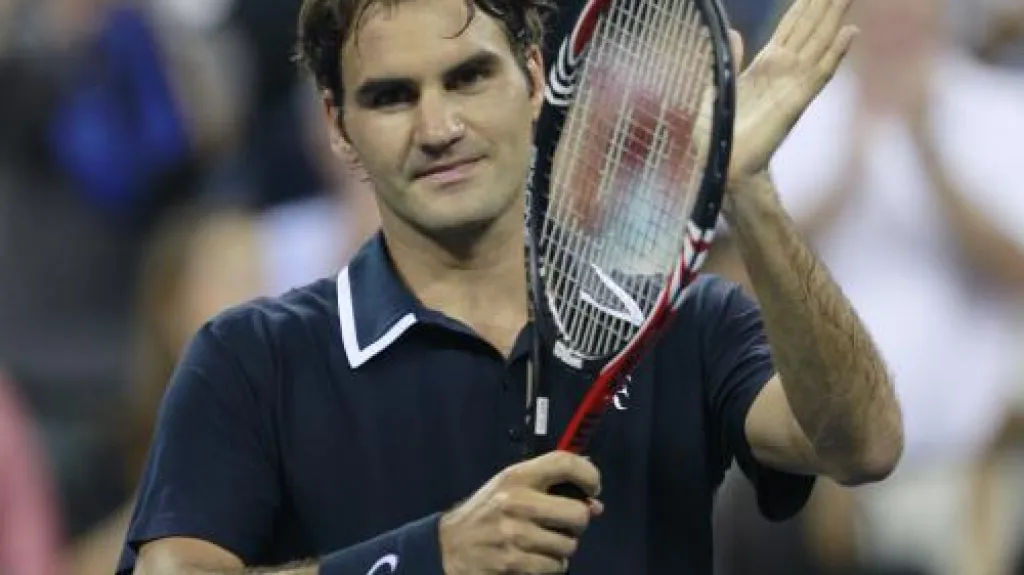Spokojený Roger Federer