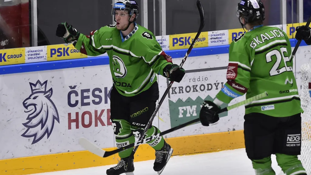 Adam Zbořil se raduje z branky