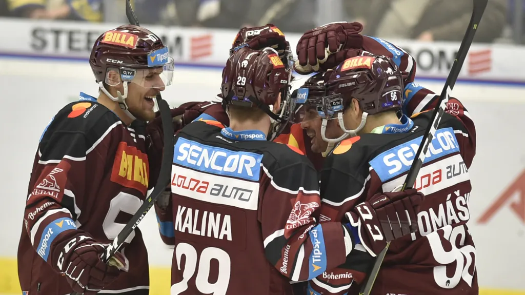 Radost sparťanských hokejistů